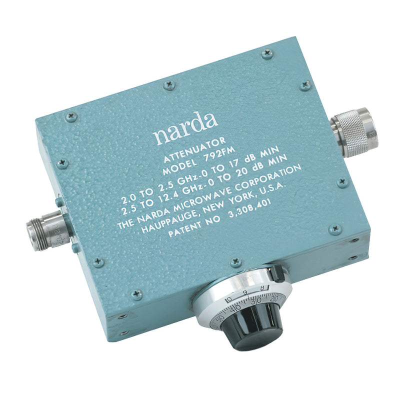 Narda 792 Variable Attenuator, 2 to 12.4 GHz, 0 to 20 dB