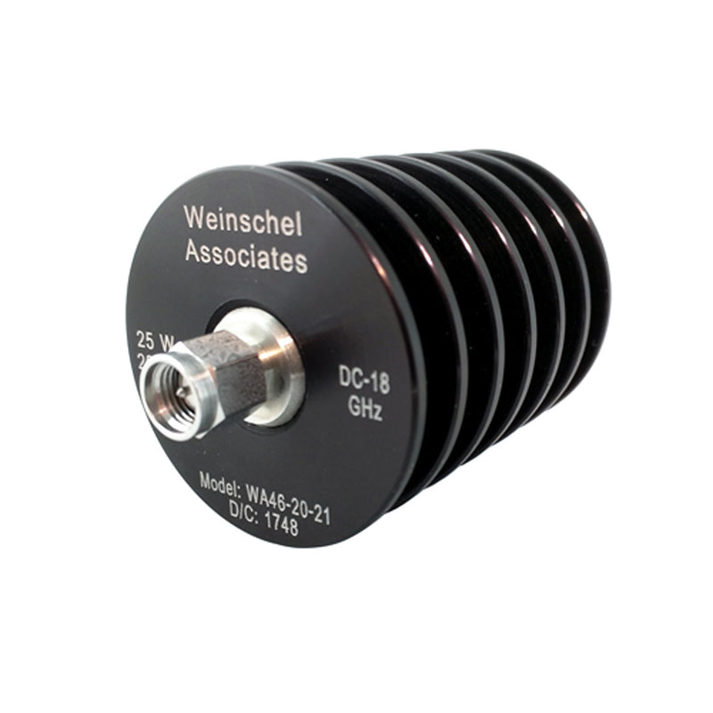 Weinschel WA46-30-34 Coaxial Attenuator, dc to 18.0 GHz, 30 dB, 25 W, N(m)-N(f)